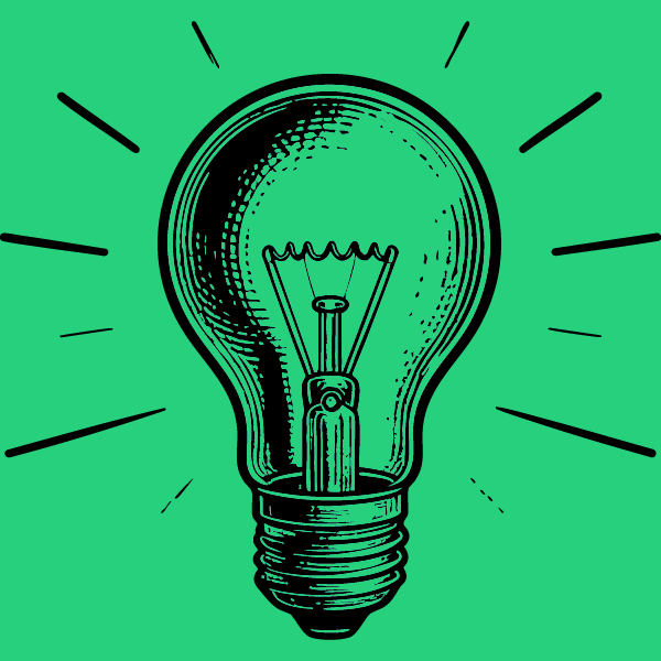 Icone d'une ampoule électrique.