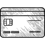 carte a puce Icone d'une carte à puce