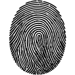 empreinte Icone d'une empreinte digitale