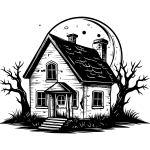 maison hantée Icone représentant une maison hantée