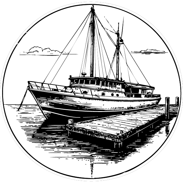 Bateau &agrave; quai