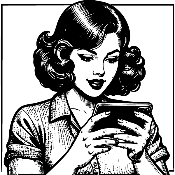 jeu cellulaire Une femme utilise son cellulaire.